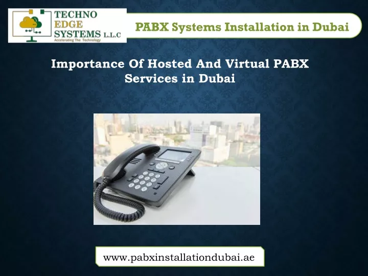 pabx systems installation in dubai