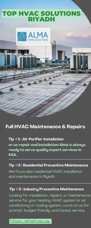Full HVAC Maintenance & Repairs Riyadh