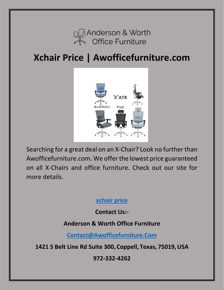 xchair price awofficefurniture com