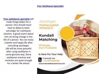 free vashikaran specialist - best vaspecialist
