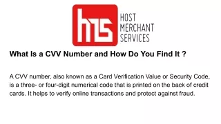 what is a cvv number and how do you find it