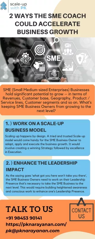 2 Ways The SME Coach Could Accelerate Business Growth