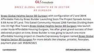 Breez Global Heights sector 89