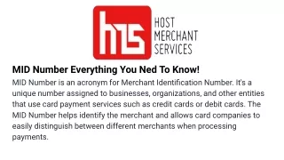 mid number everything you ned to know