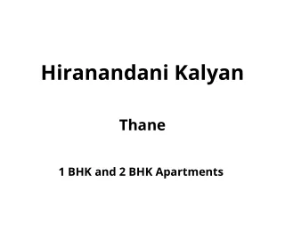 hiranandani kalyan