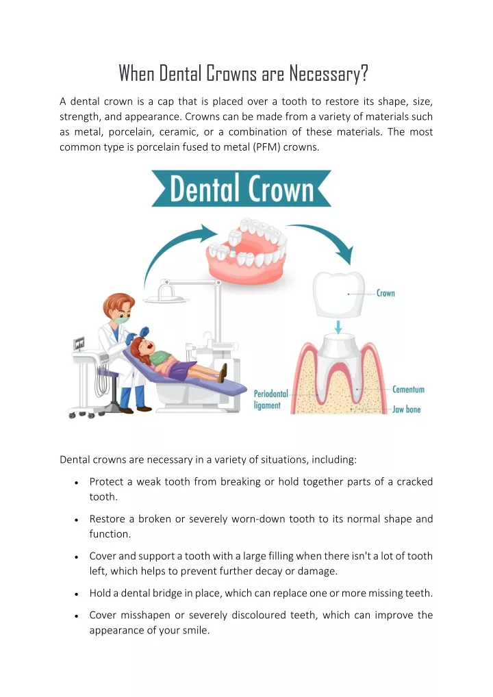 when dental crowns are necessary