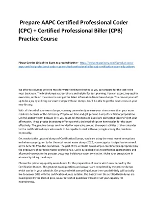 prepare aapc certified professional coder