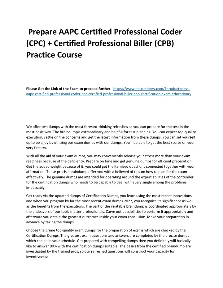 PPT - AAPC Certified Professional Coder (CPC) Certified Professional ...