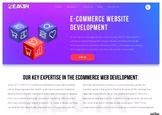 Ecommerce Website Development Company In Noida -Zealth