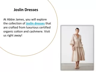 joslin dresses