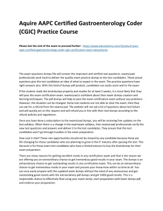 aquire aapc certified gastroenterology coder cgic