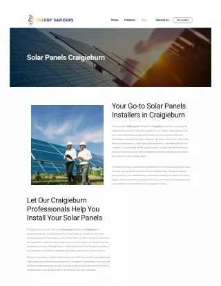 Solar Panels Craigieburn