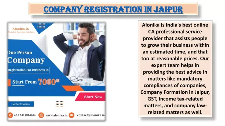company registration in jaipur