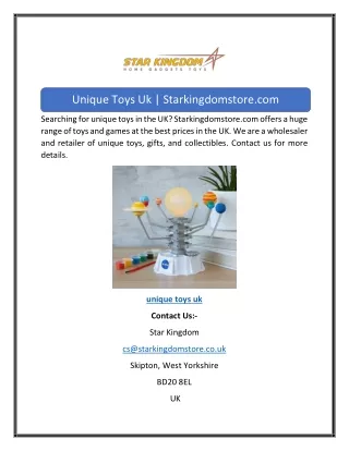 unique toys uk starkingdomstore com