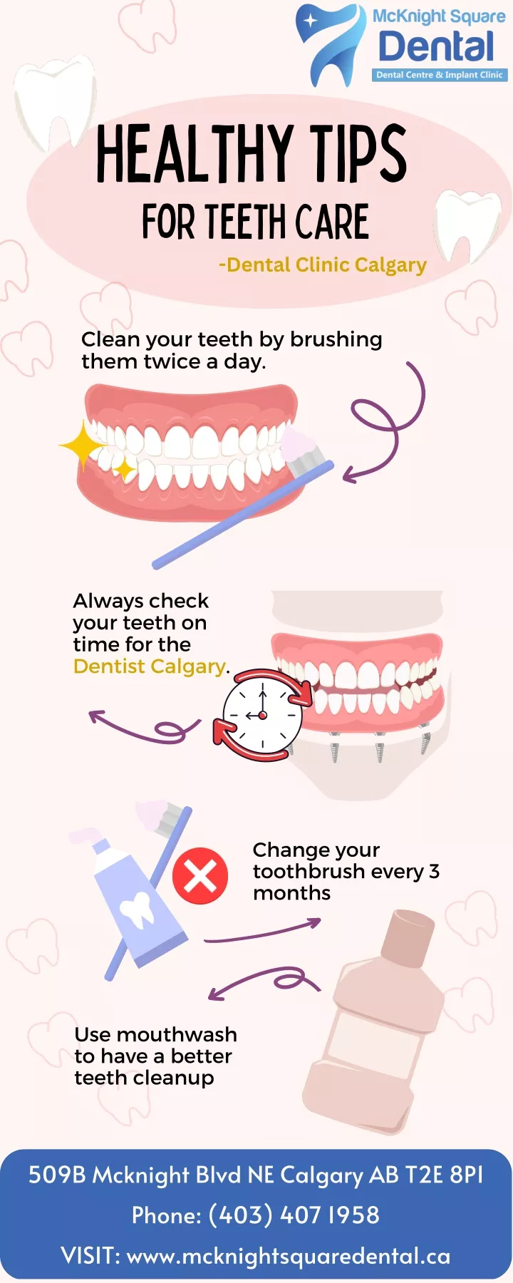 healthy tips for teeth care dental clinic calgary