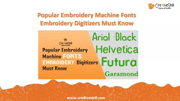 popular embroidery machine fonts embroidery