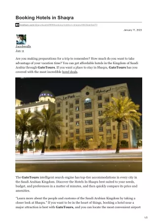 booking hotels in shaqra