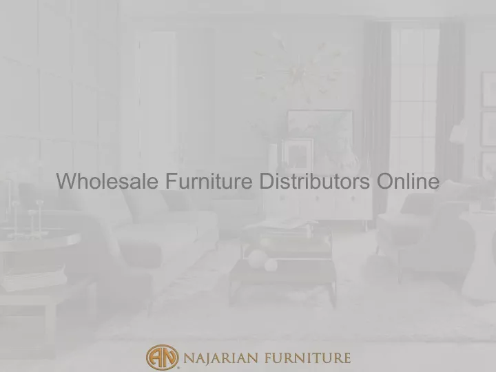 wholesale furniture distributors online