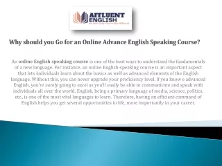 Why should you Go for an Online Advance