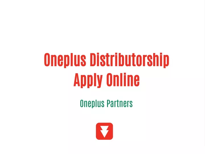 oneplus distributorship apply online