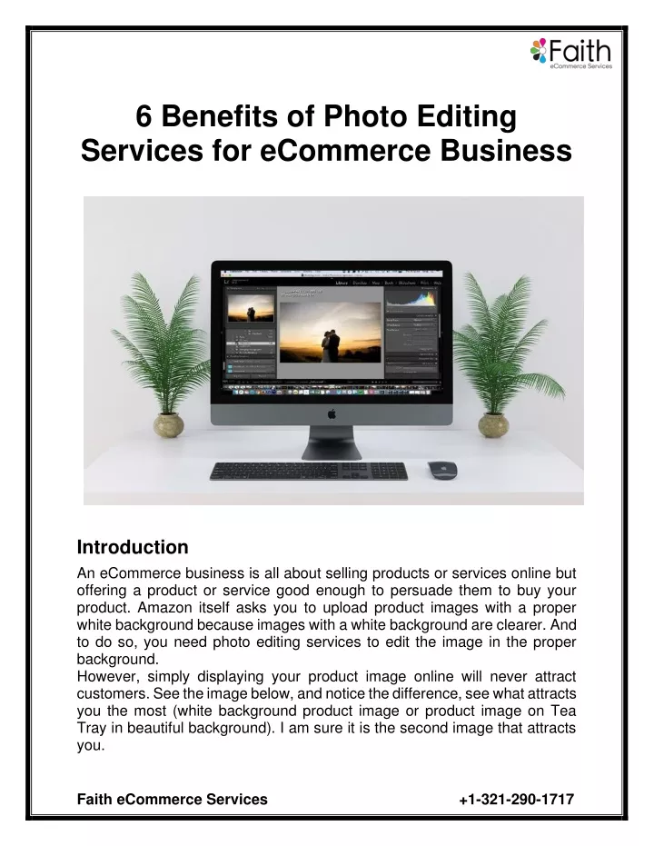 6 benefits of photo editing services