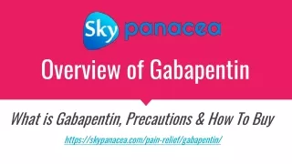 Buy gabapentin online