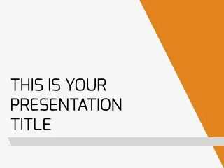 this is your presentation title