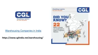 Warehousing Companies in India