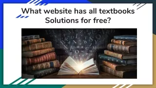 All textbooks Solutions for free