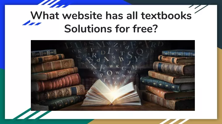 what website has all textbooks solutions for free
