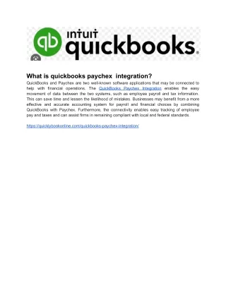 what is quickbooks paychex integration quickbooks