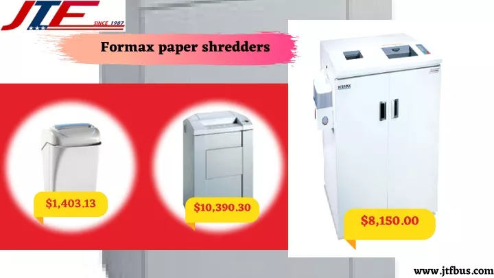 formax paper shredders