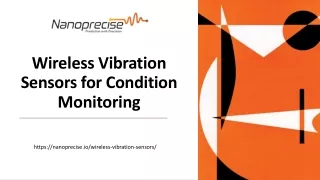 Wireless Vibration Sensors for Condition Monitoring