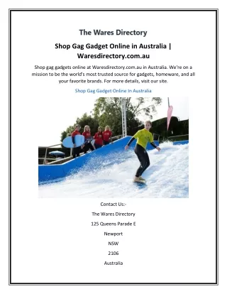 shop gag gadget online in australia
