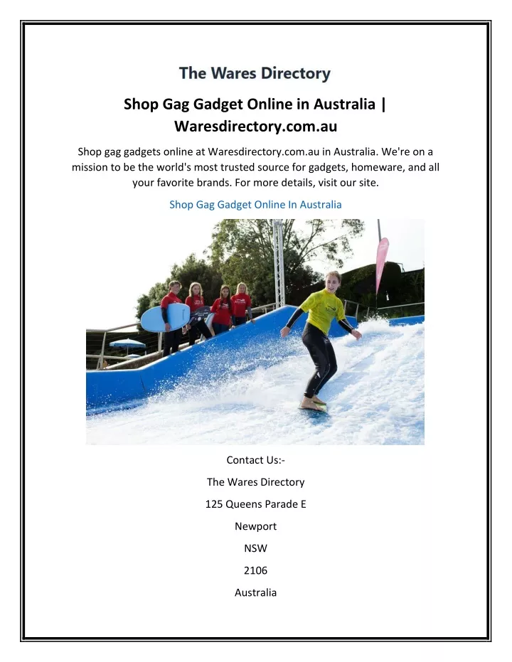 shop gag gadget online in australia