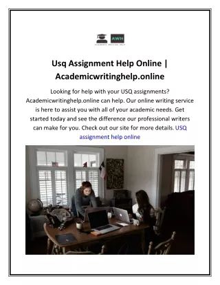 usq assignment help online academicwritinghelp