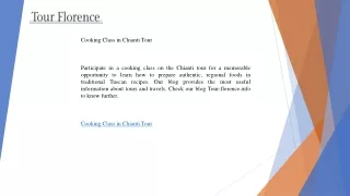 Cooking Class in Chianti Tour   Tour-florence.info
