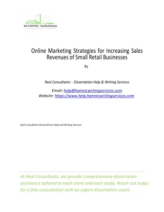 online marketing strategies for increasing sales