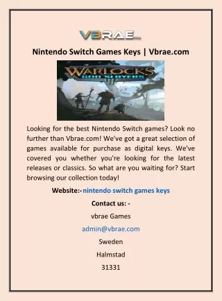 nintendo switch games keys vbrae com