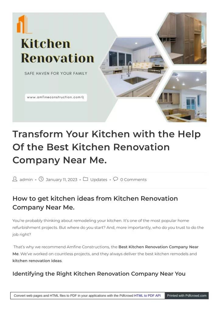 transform your kitchen with the help of the best