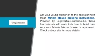 Minnie Mouse Building Instructions  Legoverhuur-snollebol.be