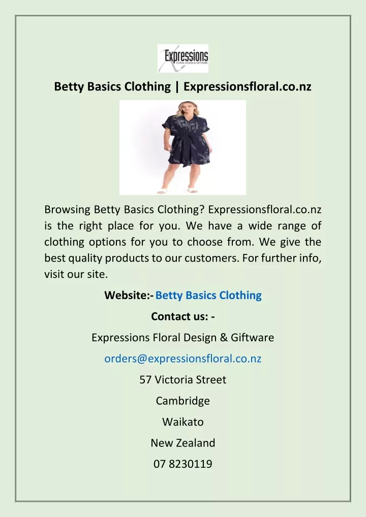 betty basics clothing expressionsfloral co nz