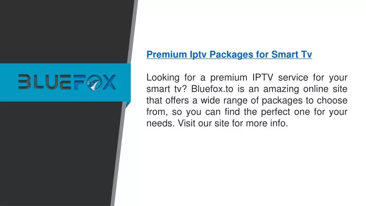 premium iptv packages for smart tv looking