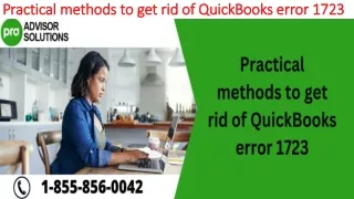 practical methods to get rid of quickbooks error 1723