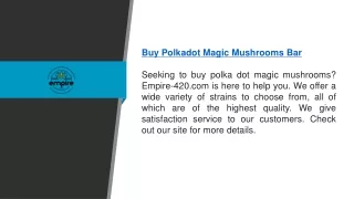 buy polkadot magic mushrooms bar seeking