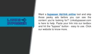 Bypasser Ad-link Online  Linksbypasser.com