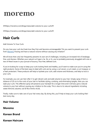 https moremo com blogs news add volume to your