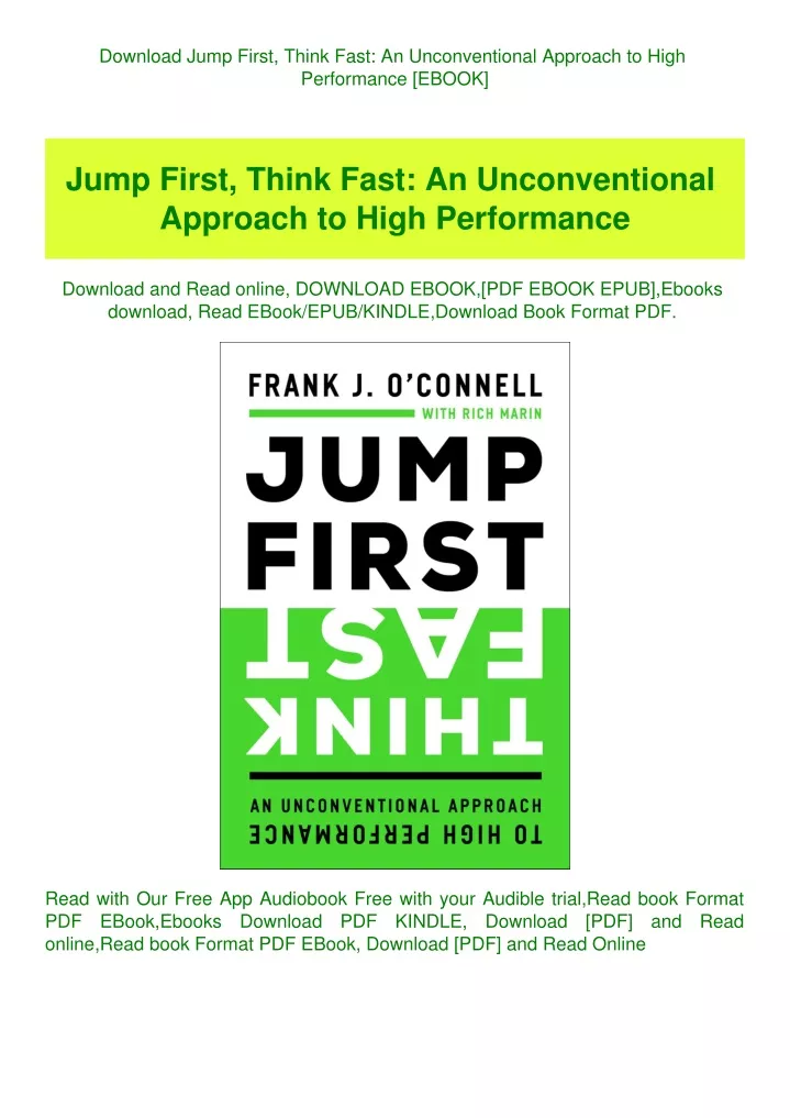 download jump first think fast an unconventional
