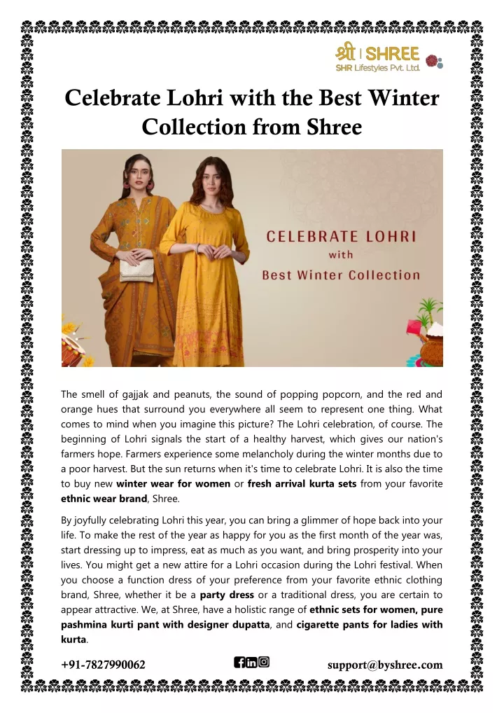 celebrate lohri with the best winter collection