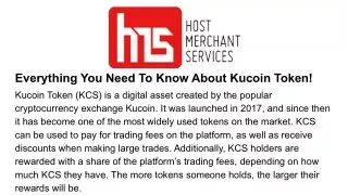everything you need to know about kucoin token
